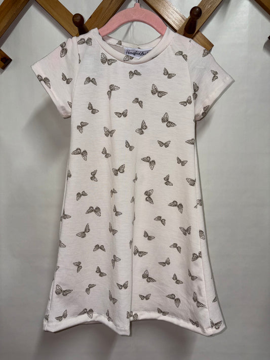 Butterfly t shirt dress (4t)