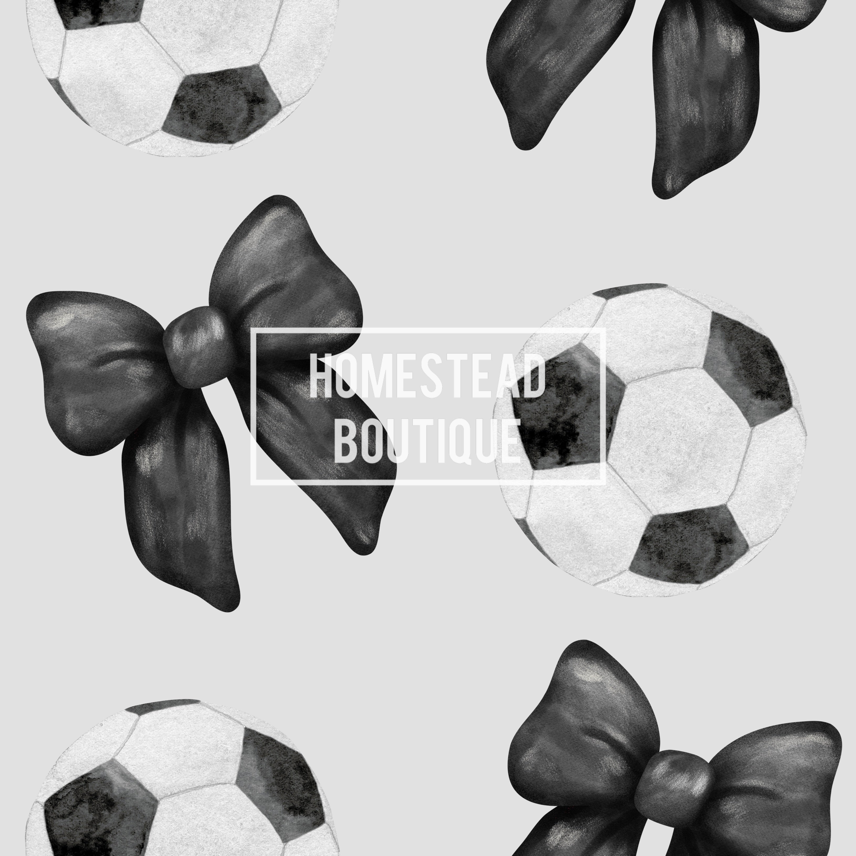 Soccer and bow seamless