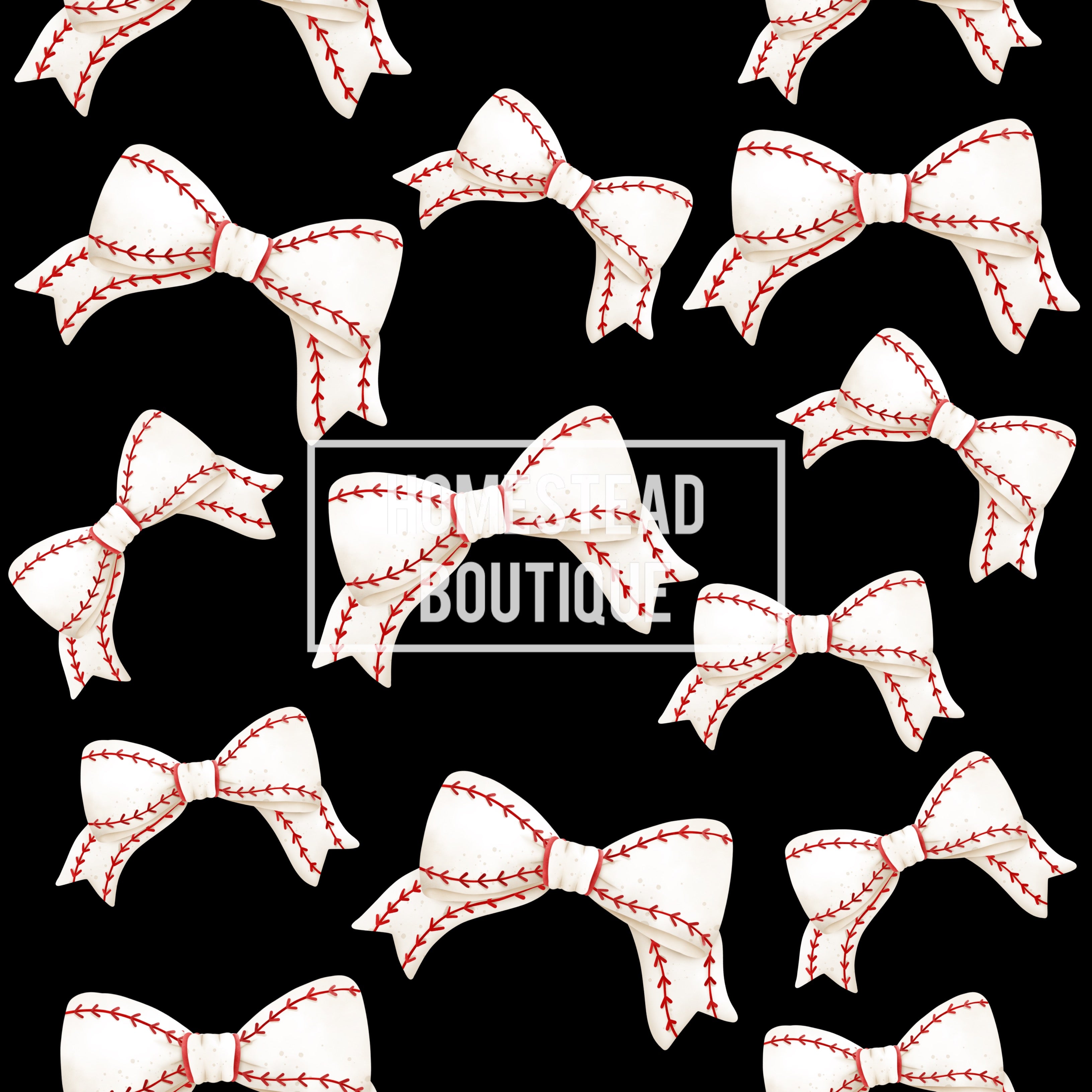 Basic baseball bow seamless