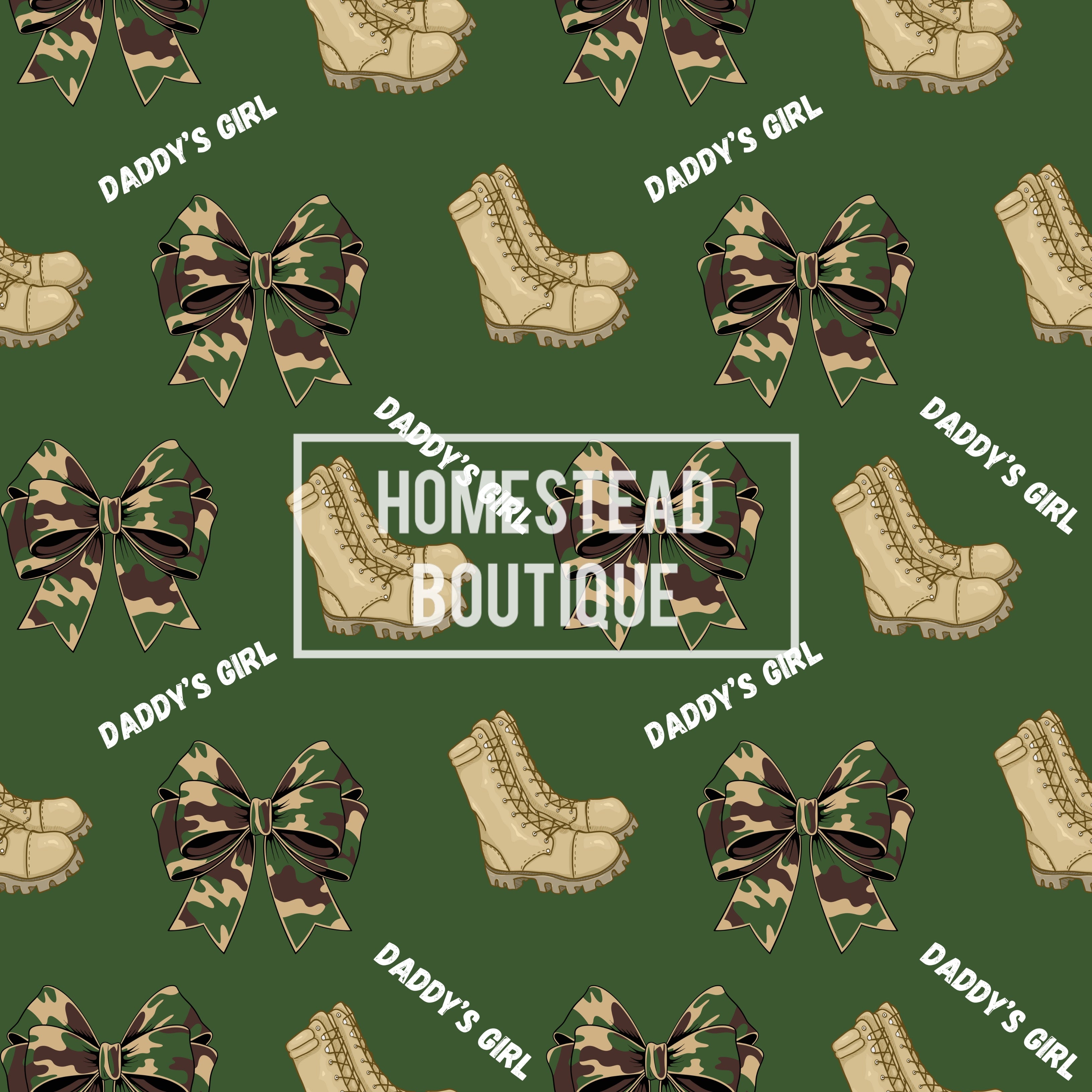 Army daddy’s girl seamless