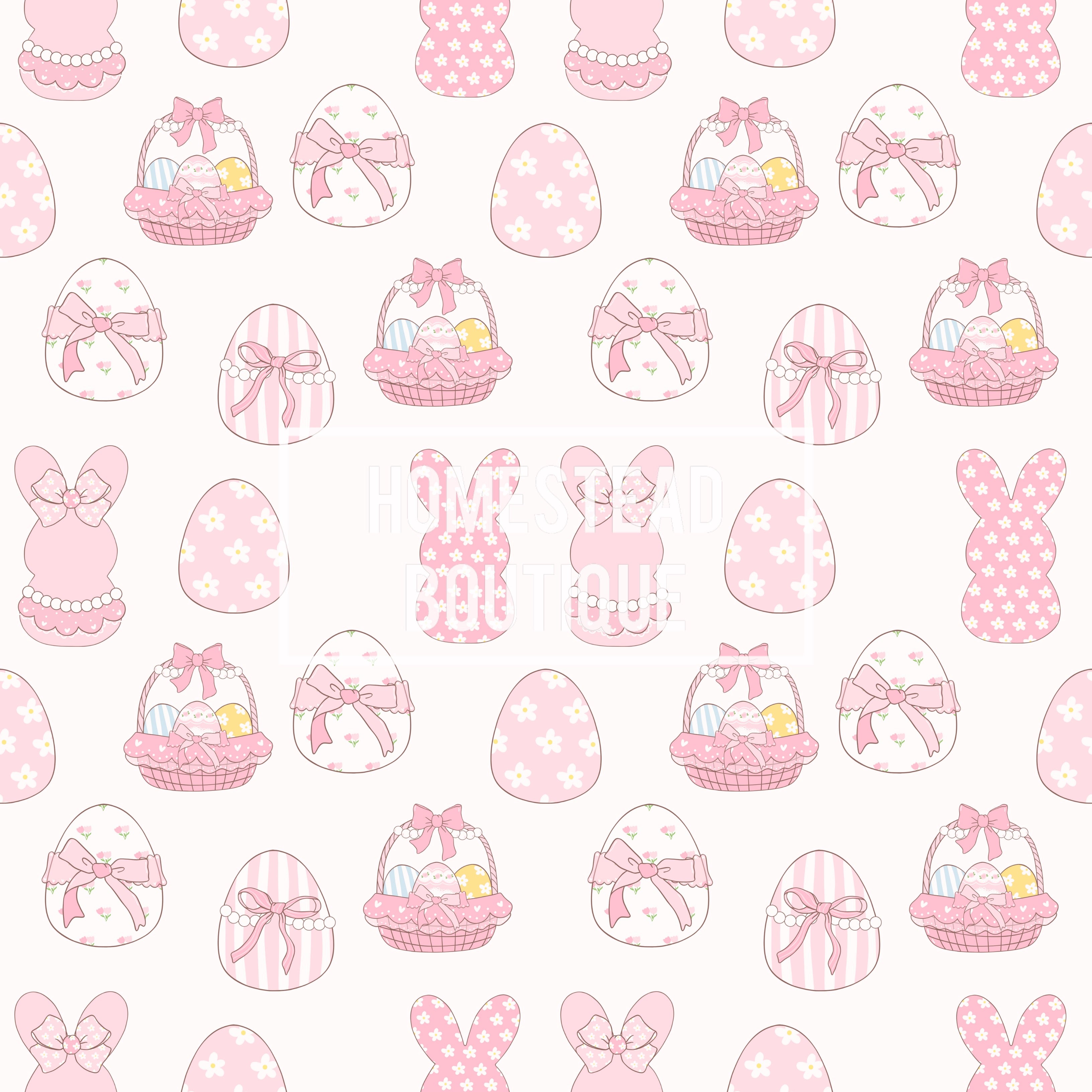 Dainty Easter eggs seamless