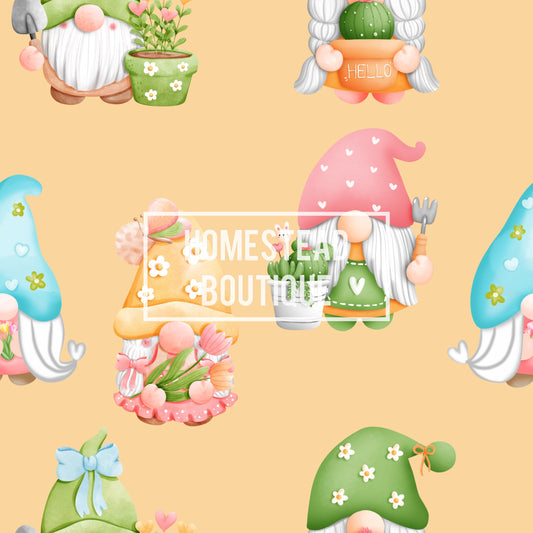 Spring gnome seamless