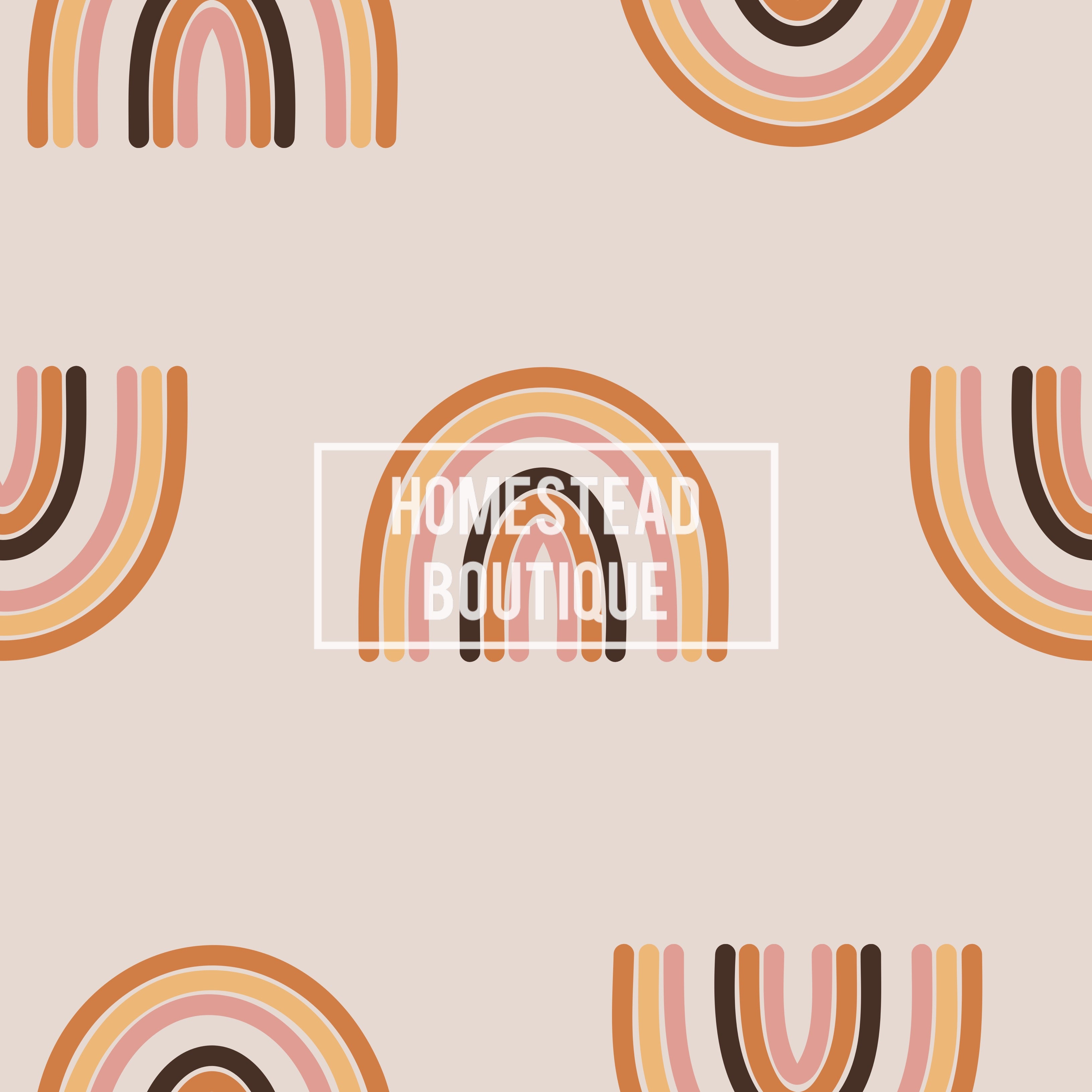 Boho rainbow seamless