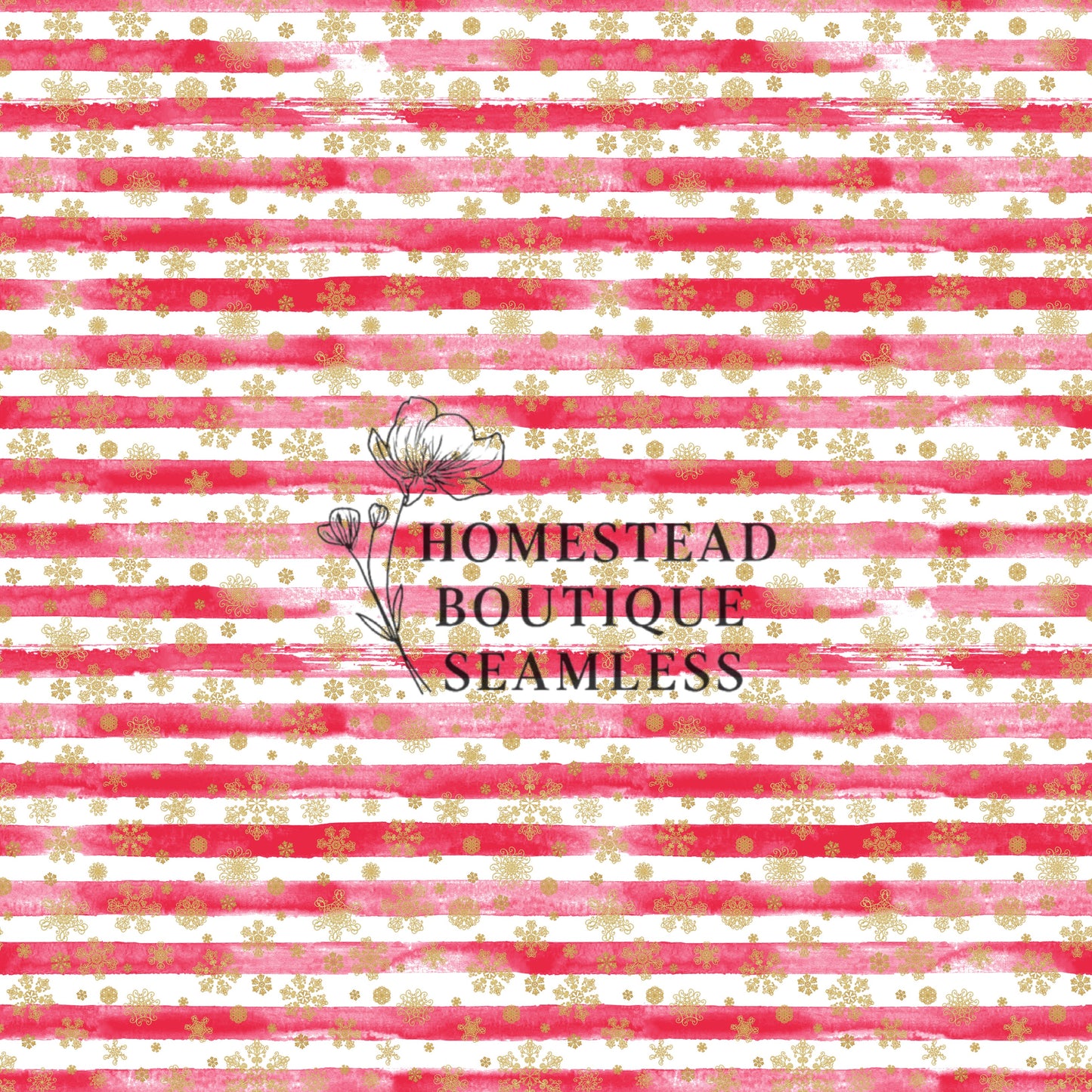Stripes and snowflakes seamless