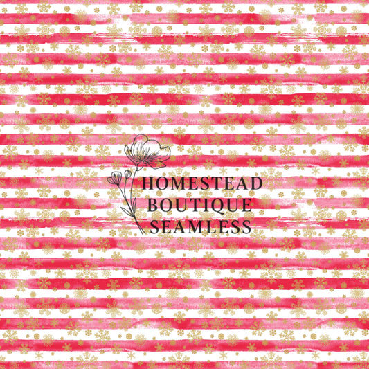 Stripes and snowflakes seamless