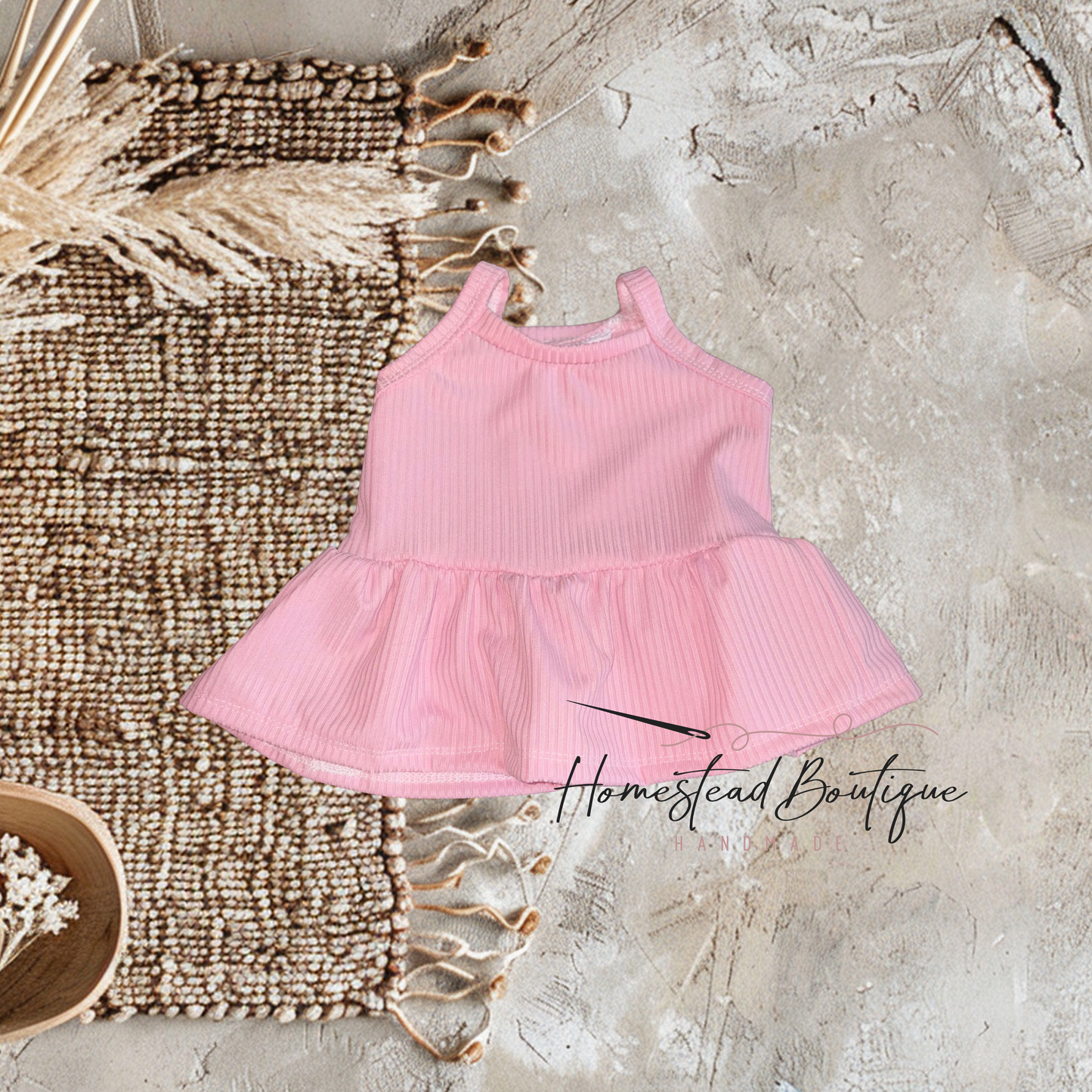 Pink cami peplum (9/12)
