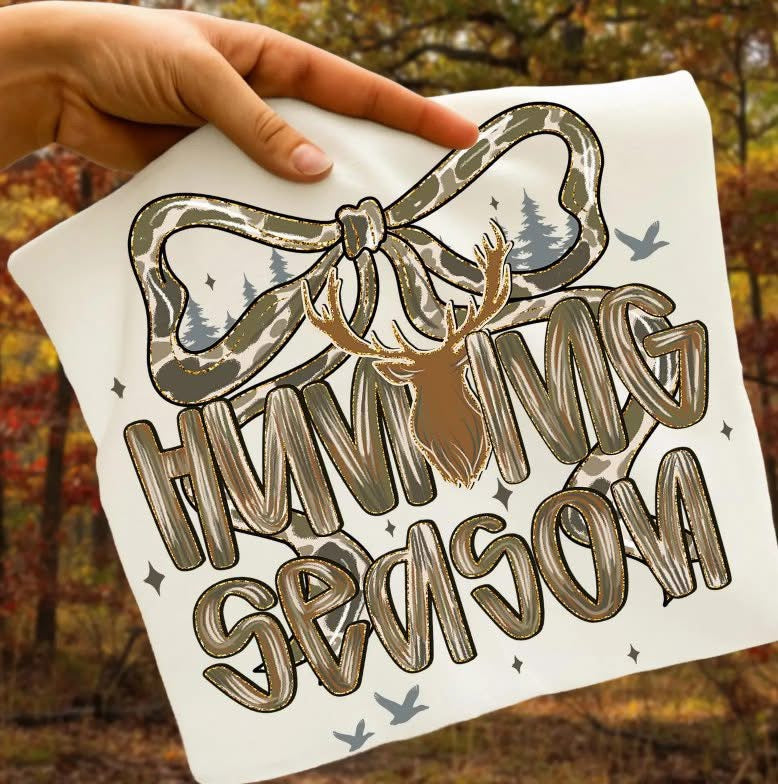 Camo hunting season shirt option