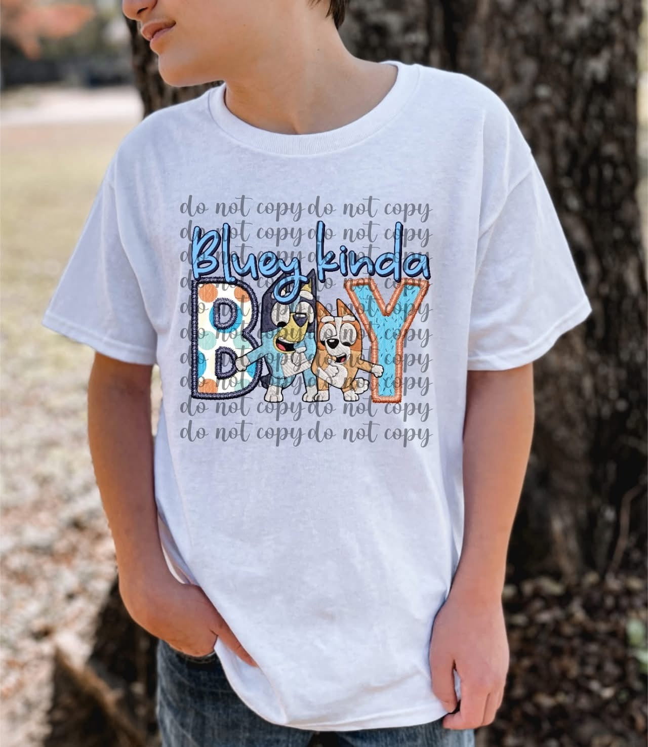 Bluey boy shirt option