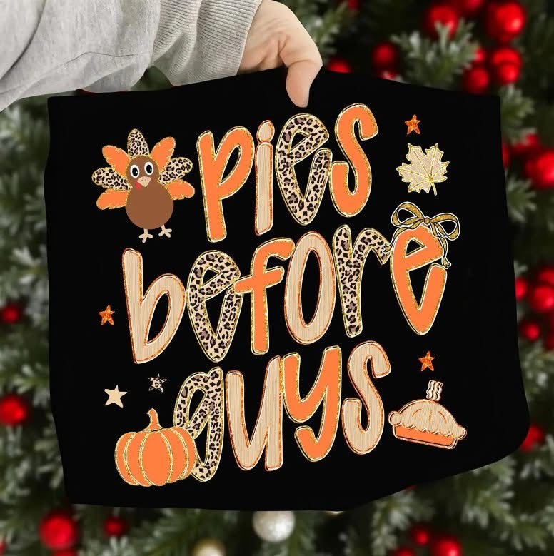 Pies before guys shirt option