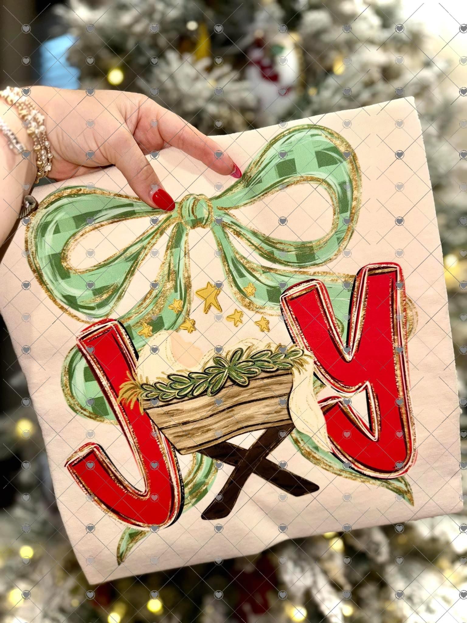 Joy baby Jesus shirt option