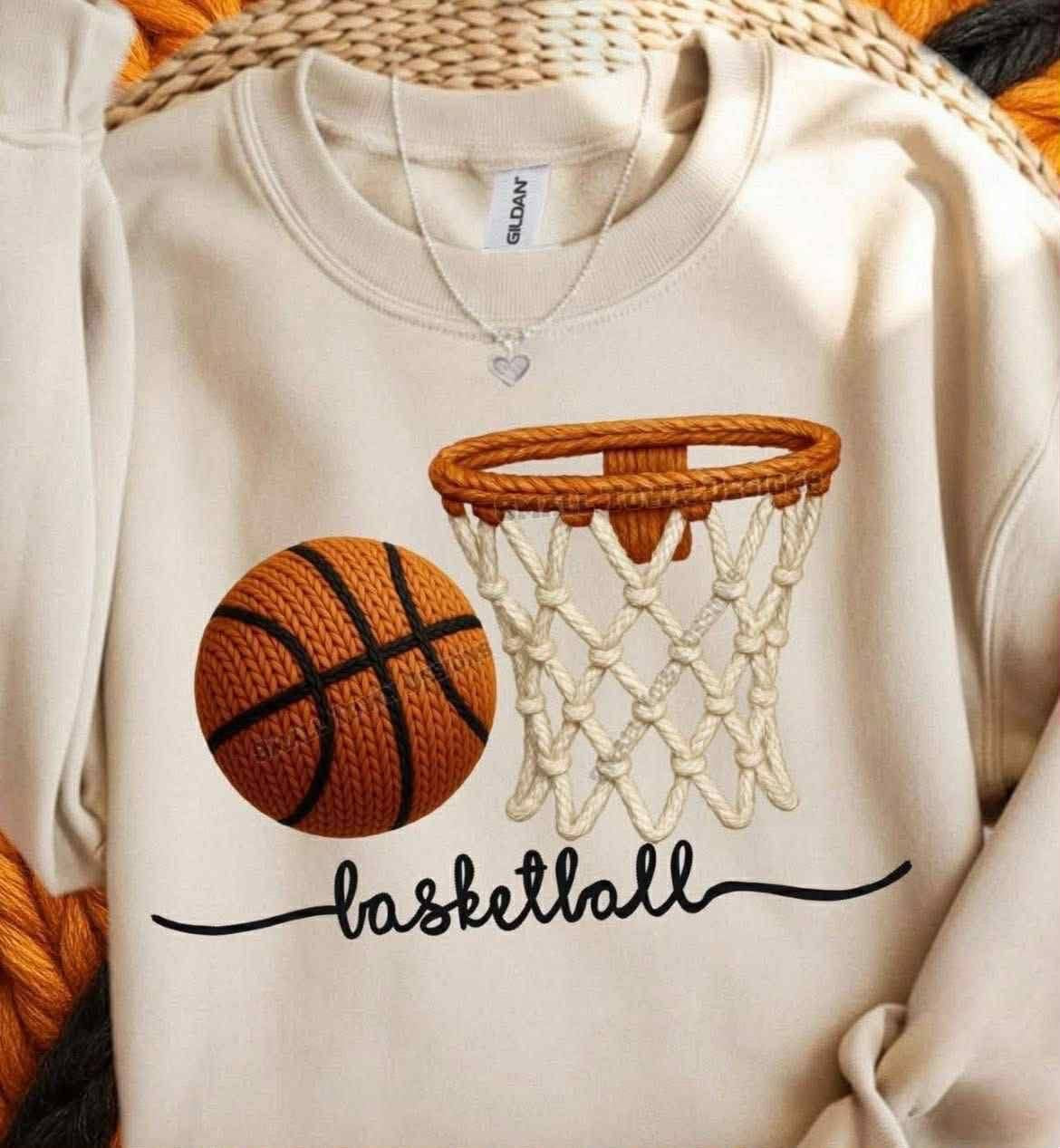 Faux yarn basketball shirt option