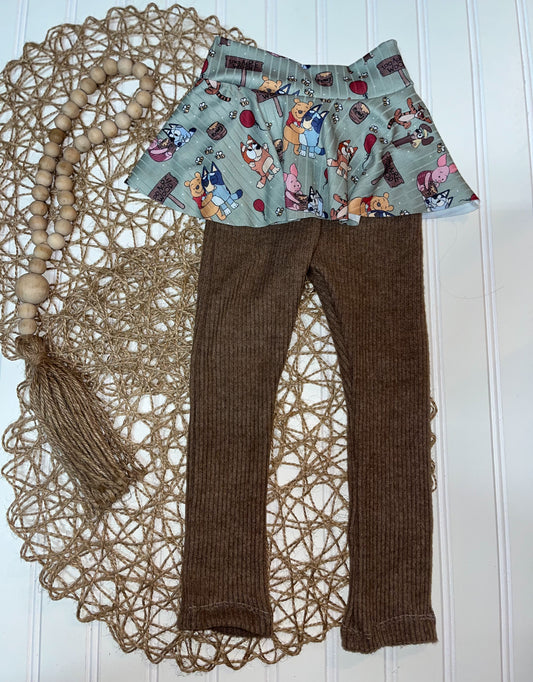 Mashup skirted leggings (2t)