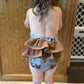 Ruffle bottom romper(custom)